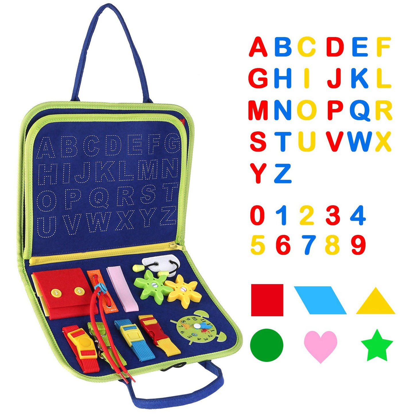 Busy Board Sensory Activity Toy for Toddlers Ages 1-6