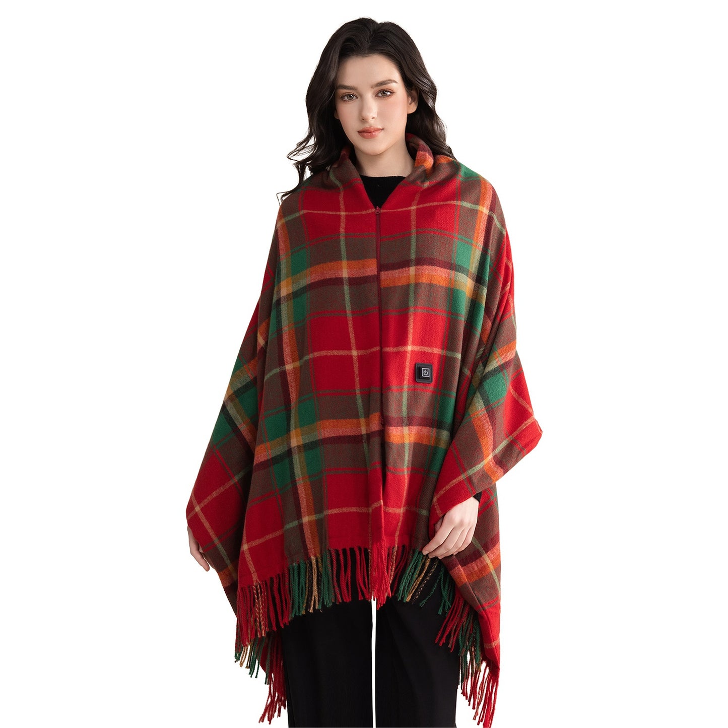 USB Heated Shawl with 3 Heat Levels and Zipper