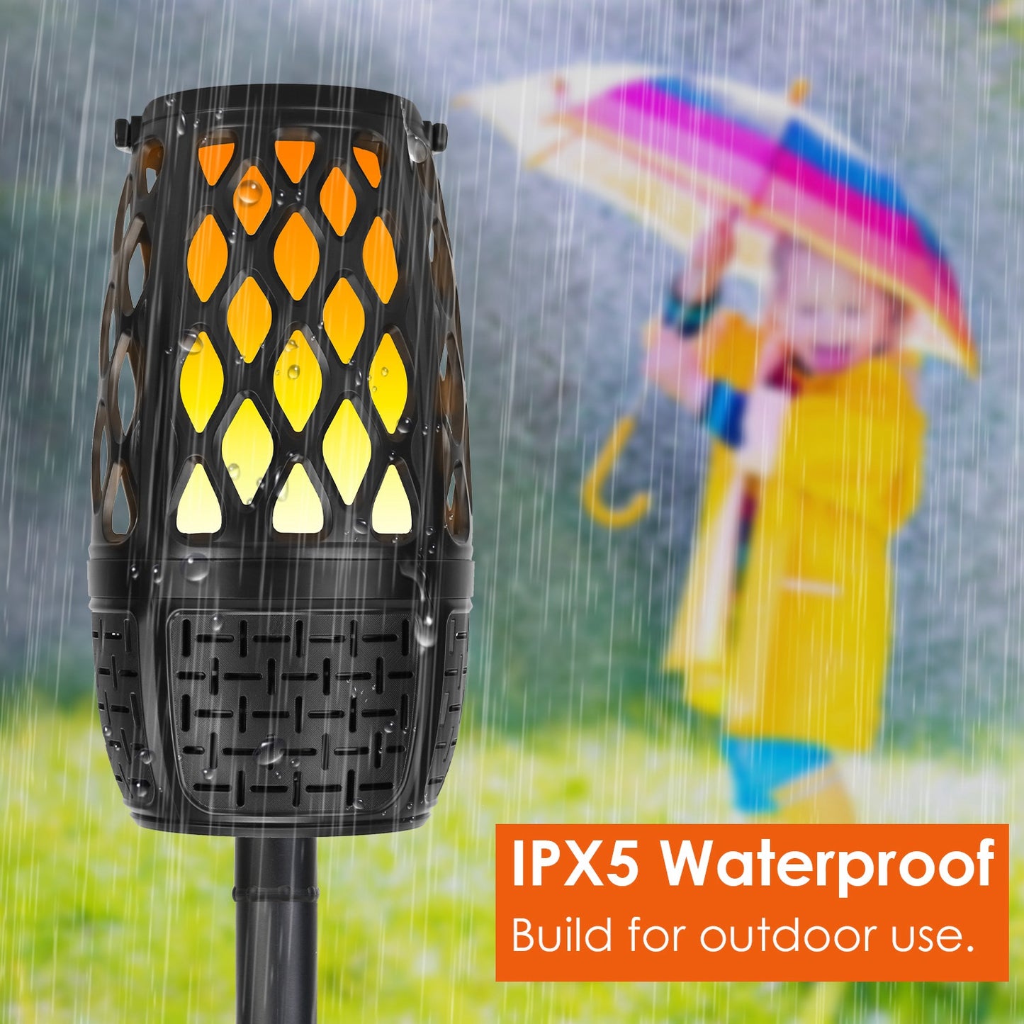 Wireless Flame Speaker with LED Lights & IPX5 Waterproof