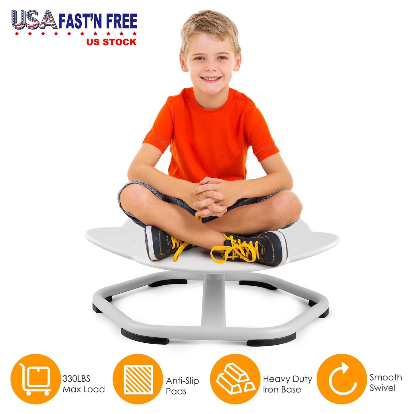Kids Sensory Swivel Chair for Balance & Coordination Training