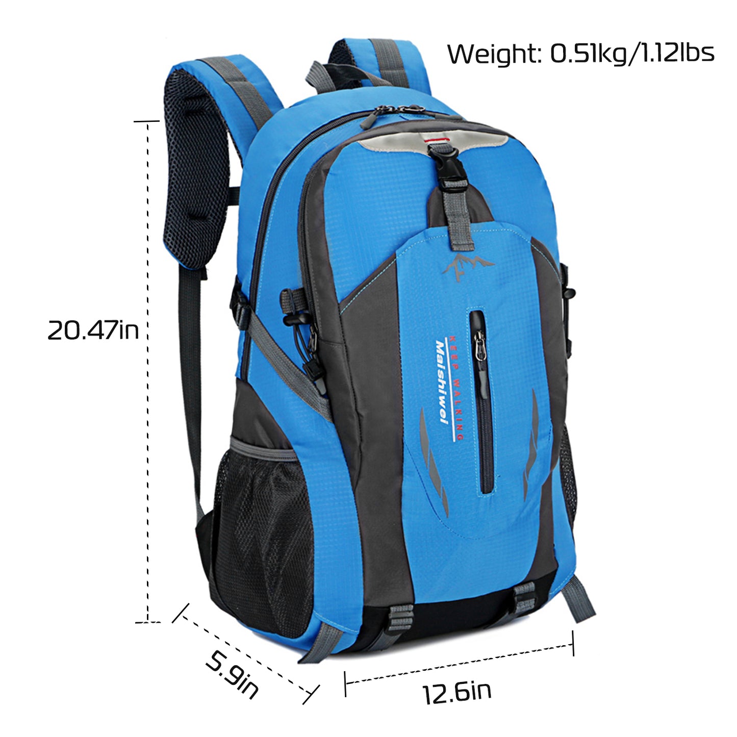 36L Waterproof Hiking Backpack with Ergonomic Design