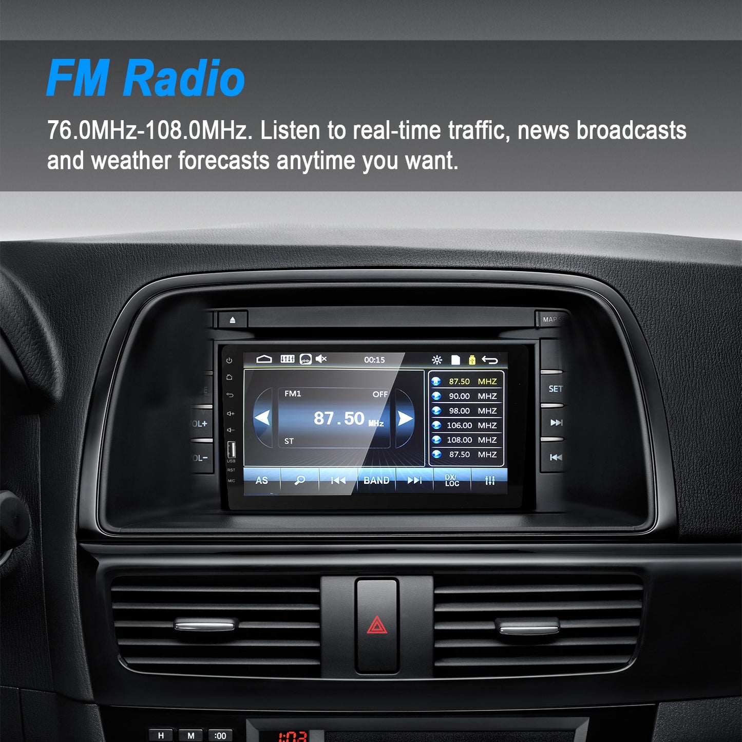 9-Inch Touchscreen Car Stereo with Backup Camera & CarPlay