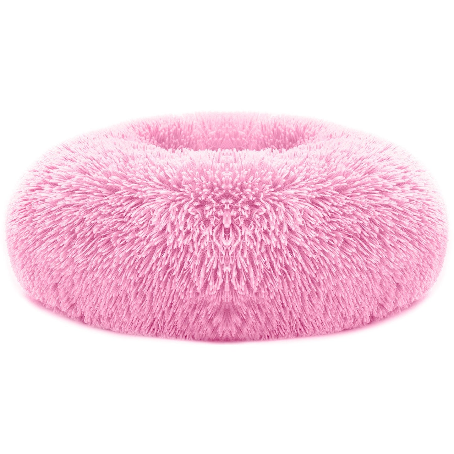 Plush Pet Bed with Raised Rim for Small Dogs & Cats