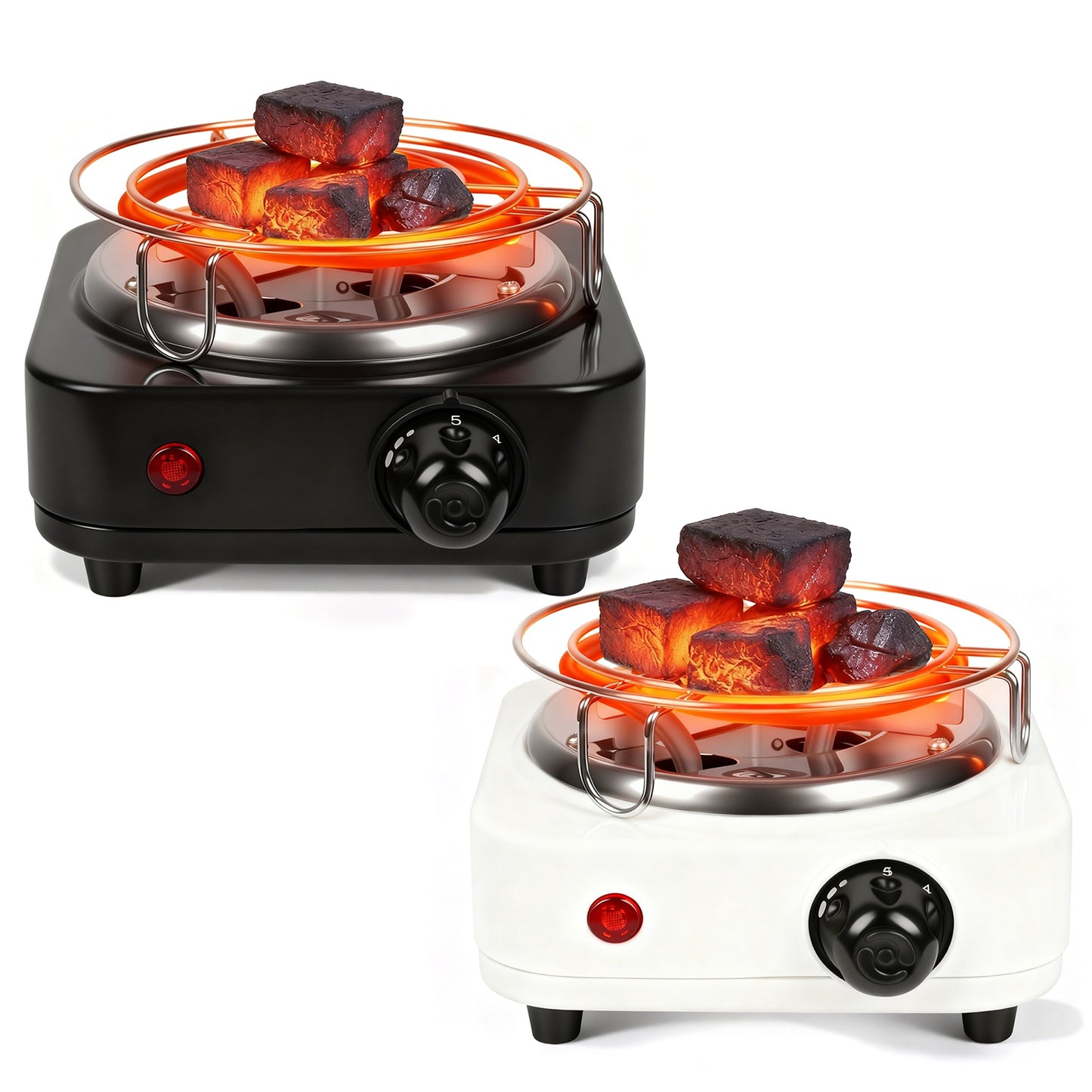 Electric Charcoal Burner 500W with 5 Temperature Settings