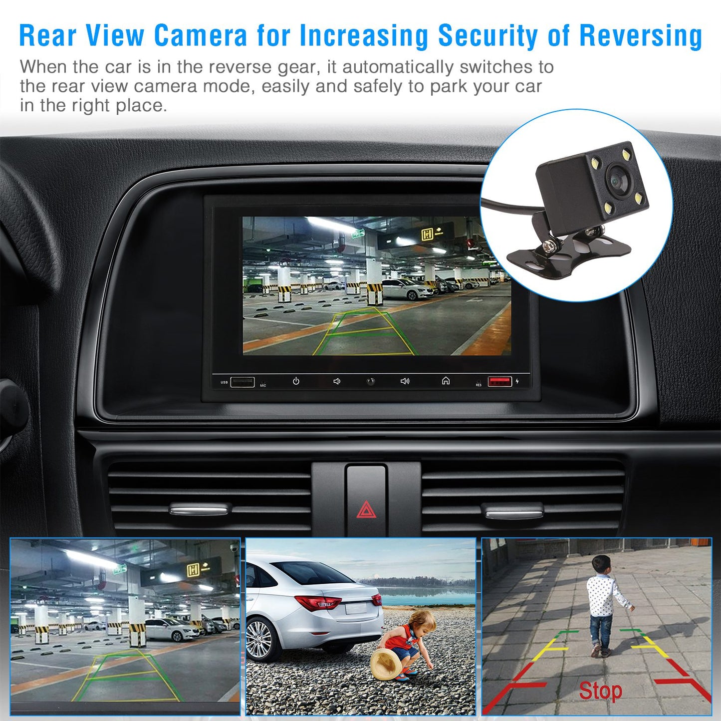7 Inch Touchscreen Car MP5 Player with Bluetooth & Rear Camera
