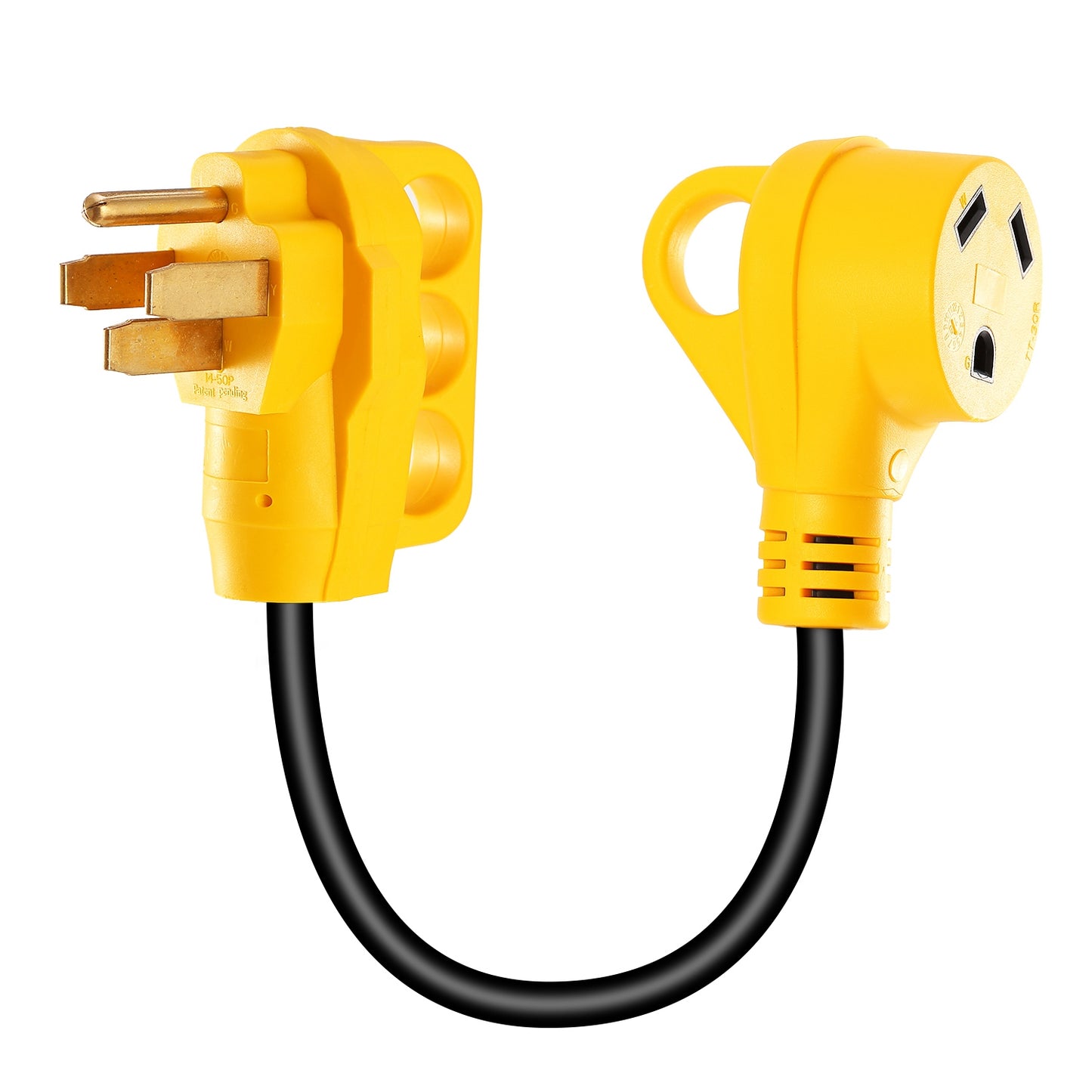 RV Electrical Adapter 50 Amp Male to 30 Amp Female 12 Inch