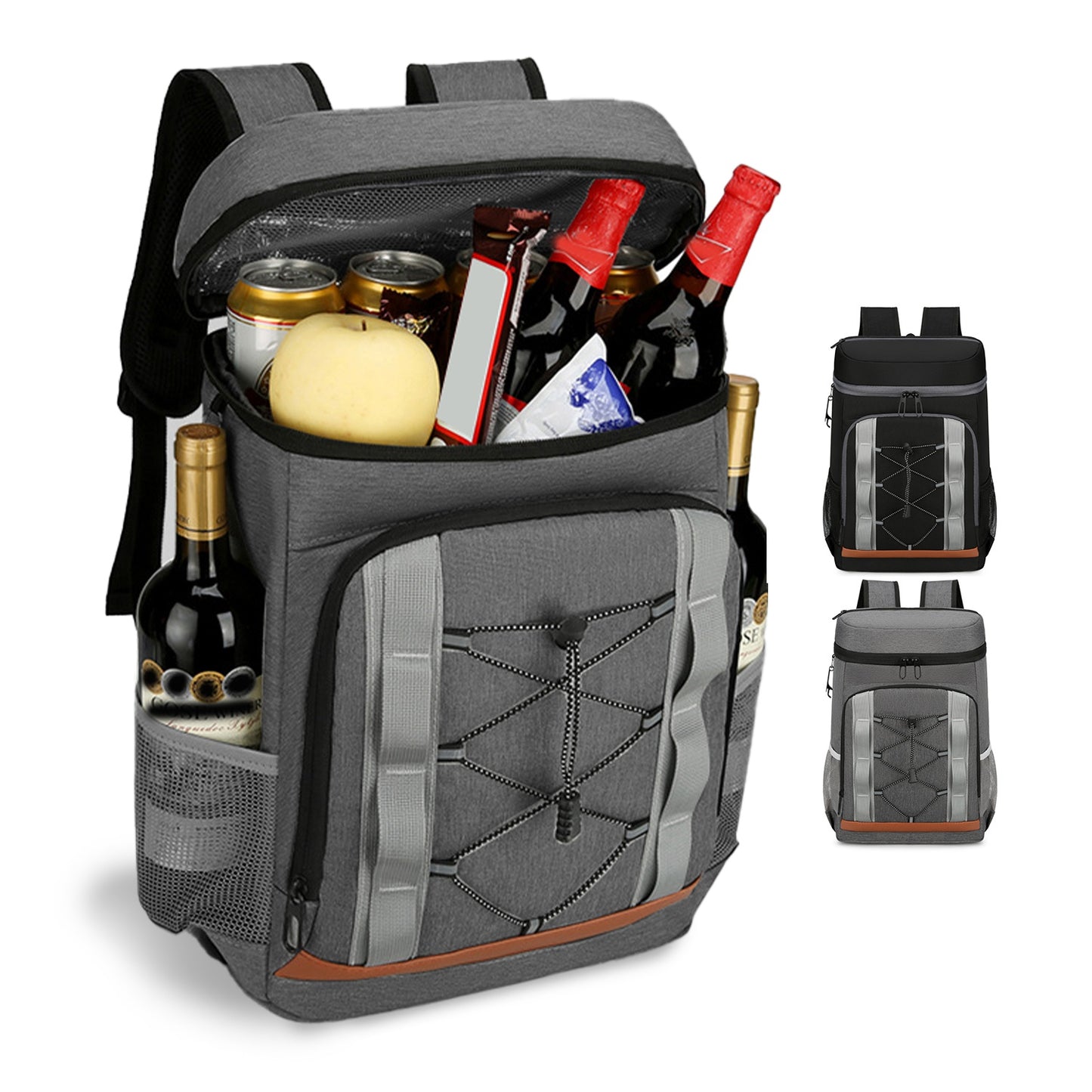 Insulated Cooler Backpack 36 Can Leakproof with Bottle Opener