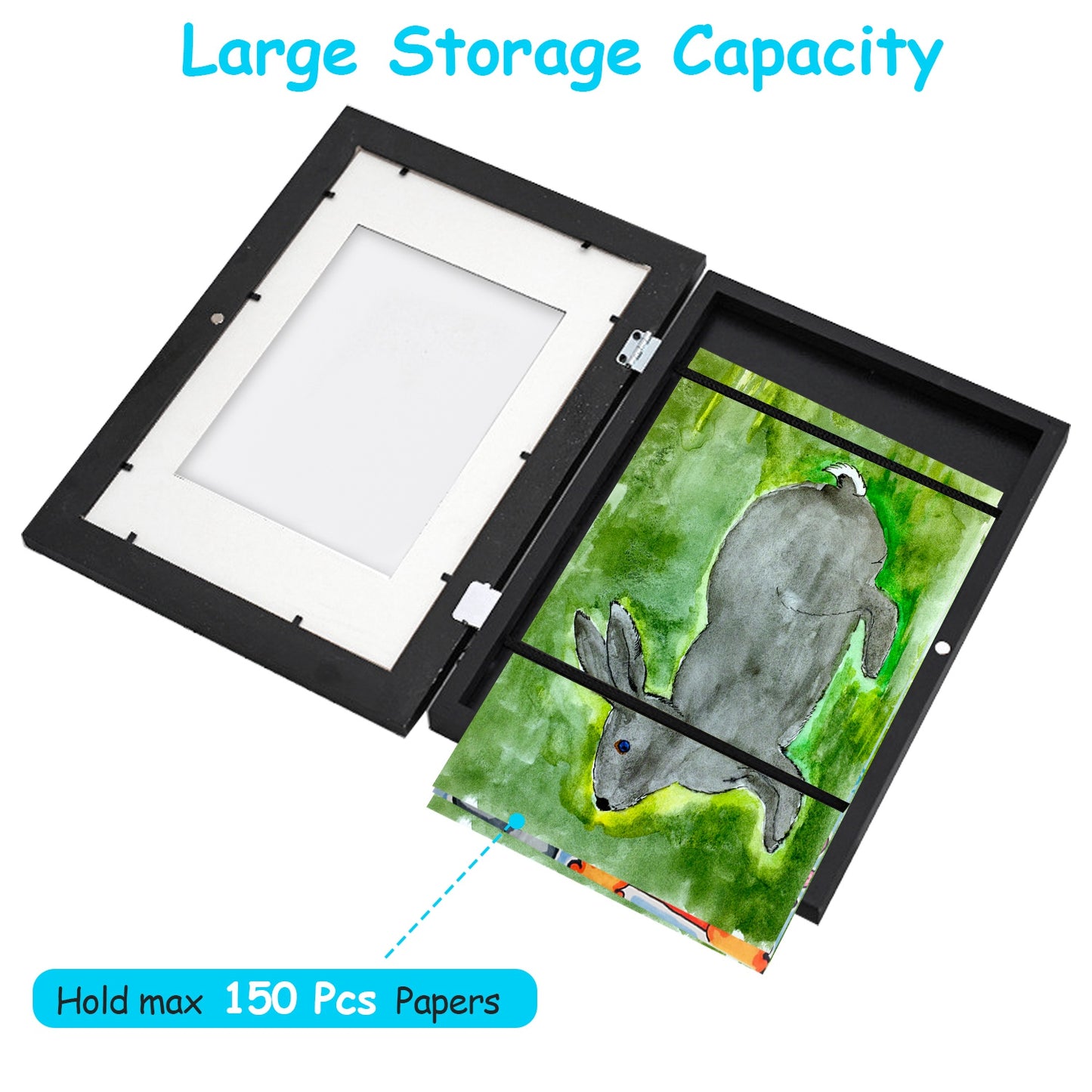 Kids Art Frame A3/A4 Front Opening Display with Storage