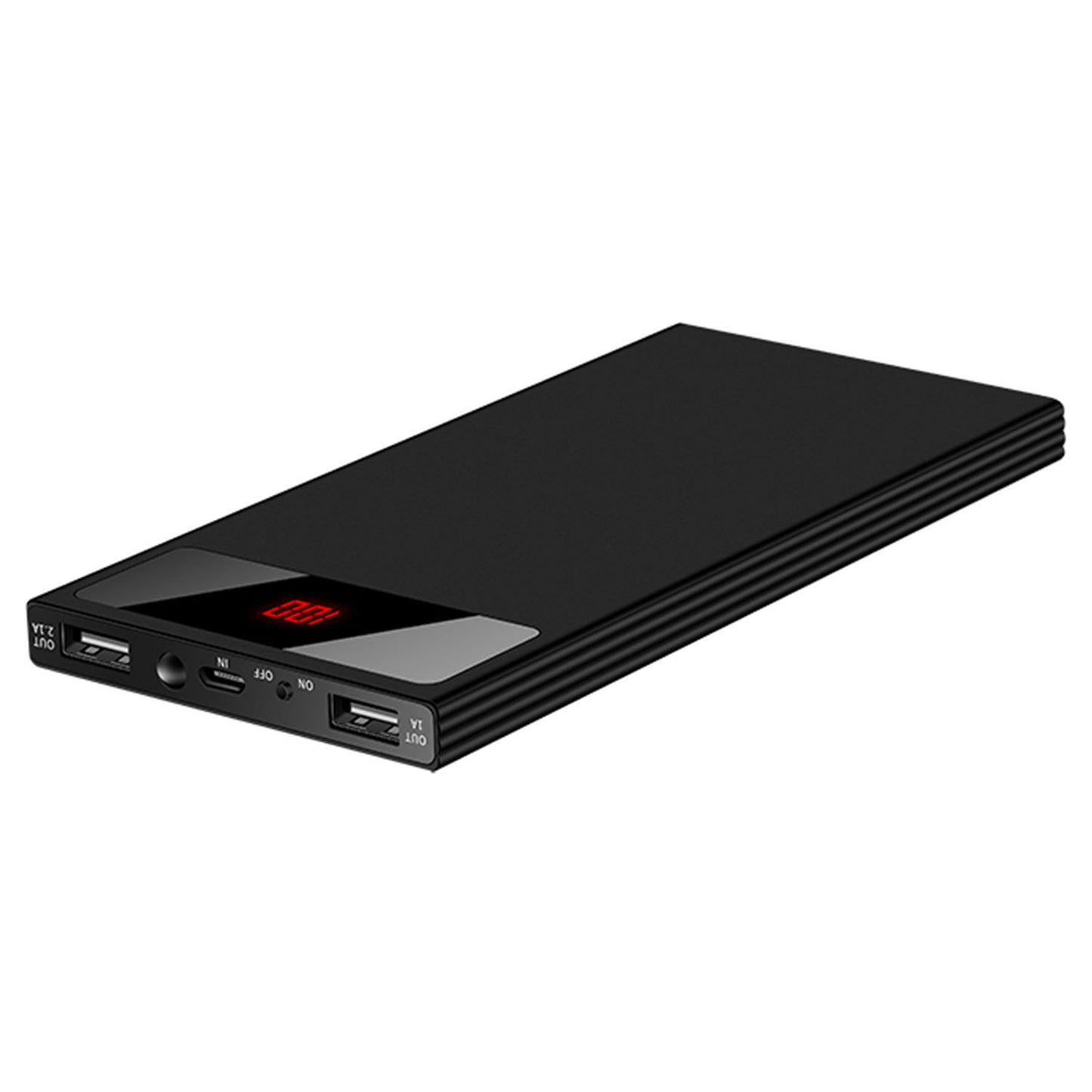 20000mAh Power Bank with Dual USB Ports and LED Flashlight