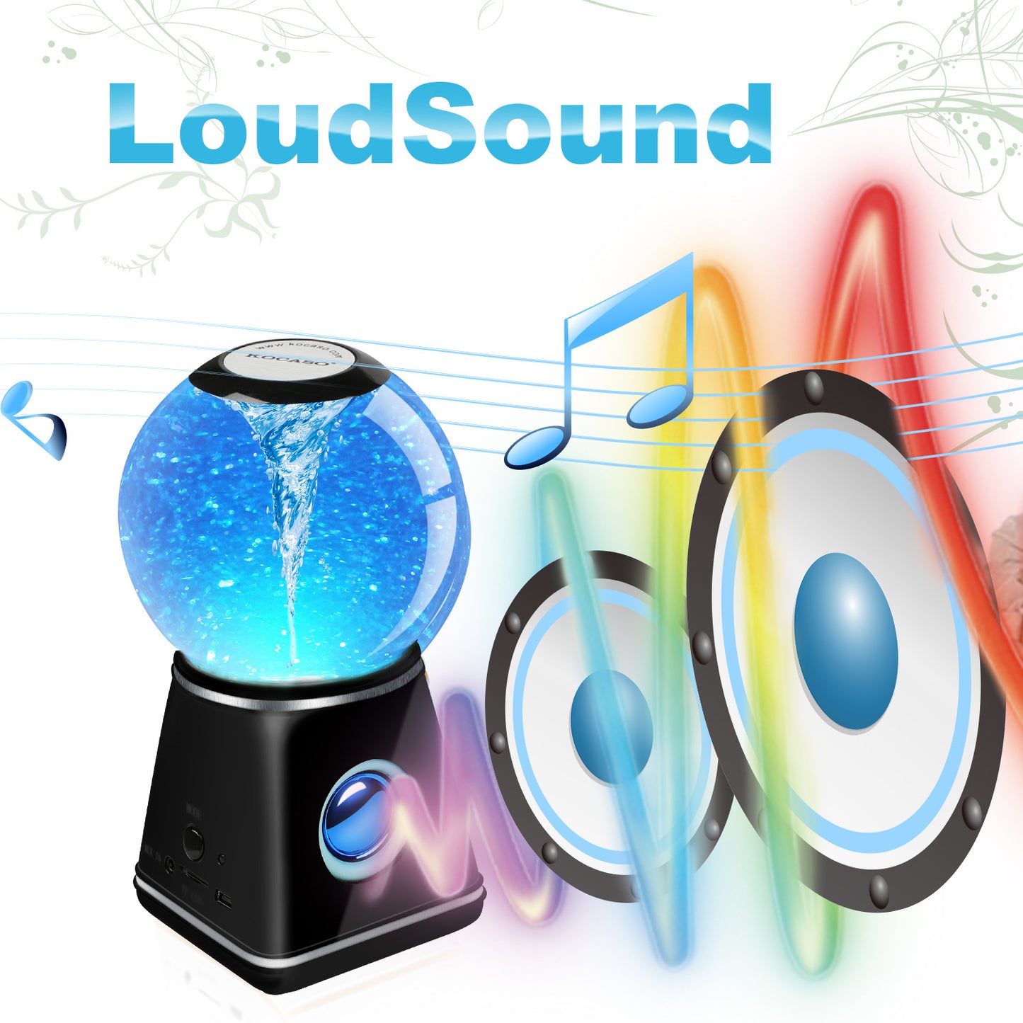 Cyclone Water Dancing Bluetooth Speaker with LED Lightshow