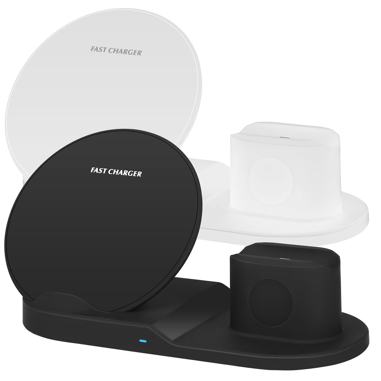 3-in-1 Wireless Charging Station 10W Fast Charge Dock