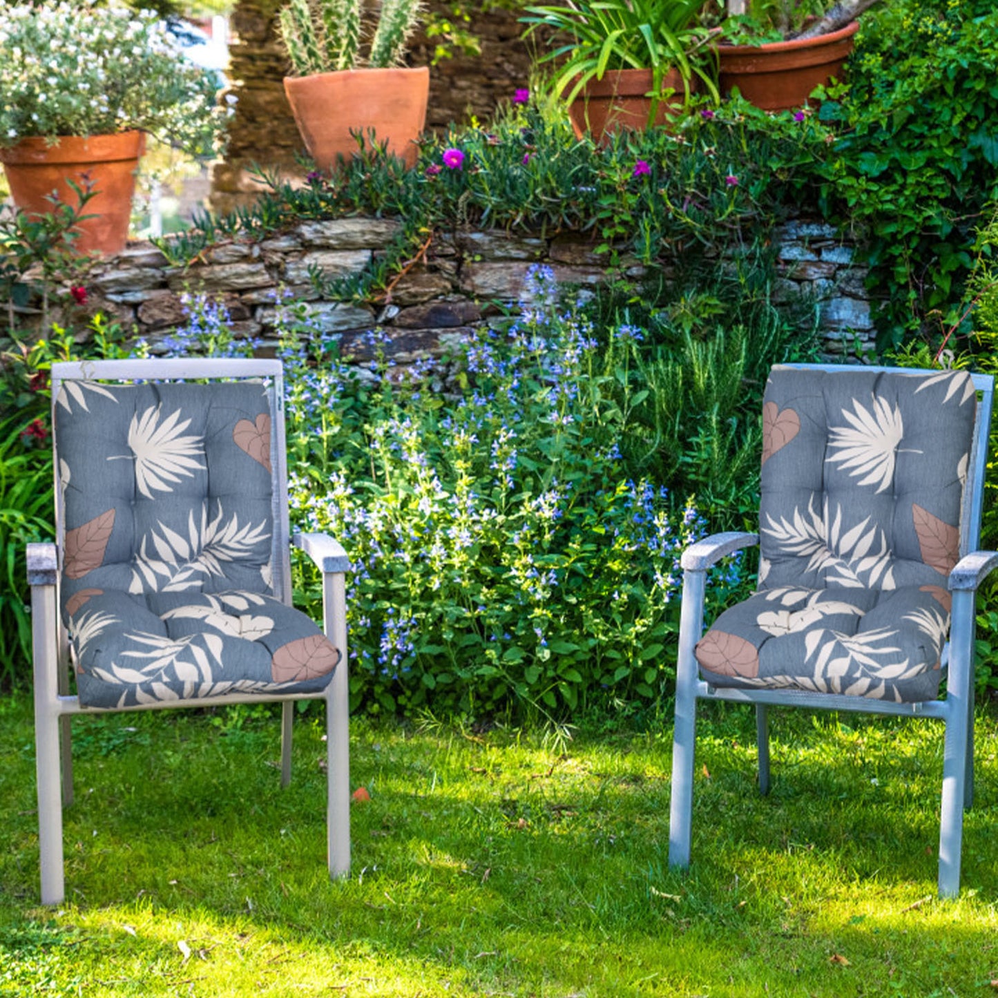Rocking Chair Cushion Set - Waterproof with Non-Slip Ties