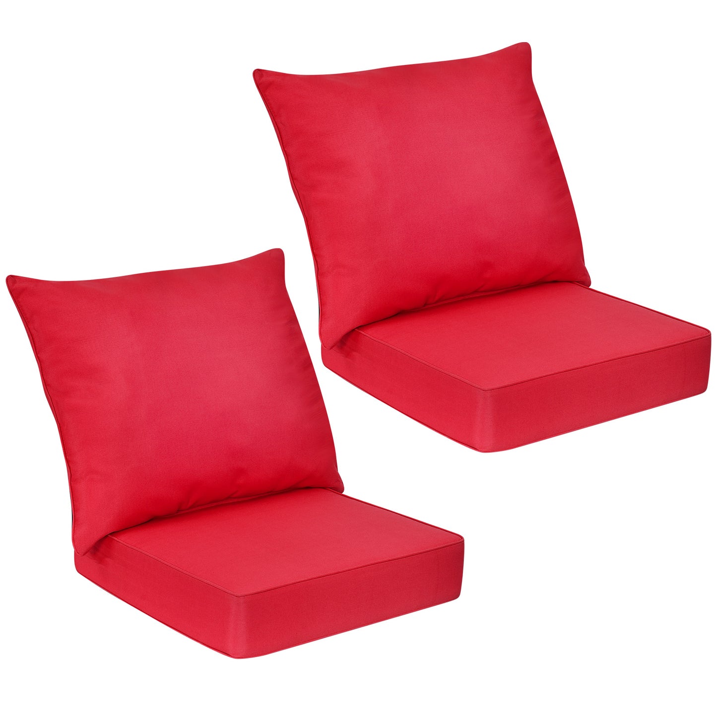 Deep Seat Chair Cushion Set with Rope Belts for Outdoor Use