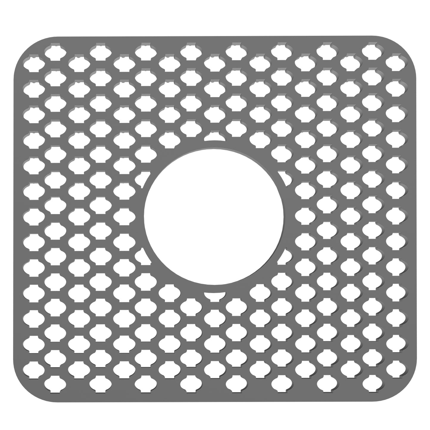 Silicone Sink Mat with Drain Hole - Non-Slip Kitchen Protector
