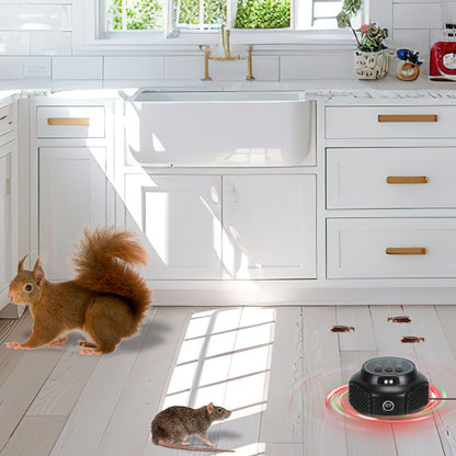 Ultrasonic Rodent Repeller with 3 Modes & Strobe Lights