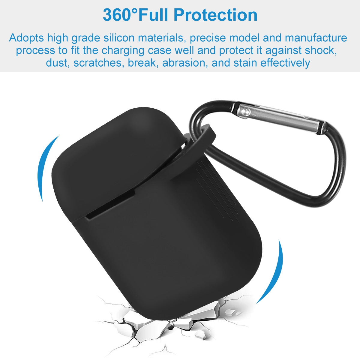AirPods 1/2 Silicone Case with Accessories Kit