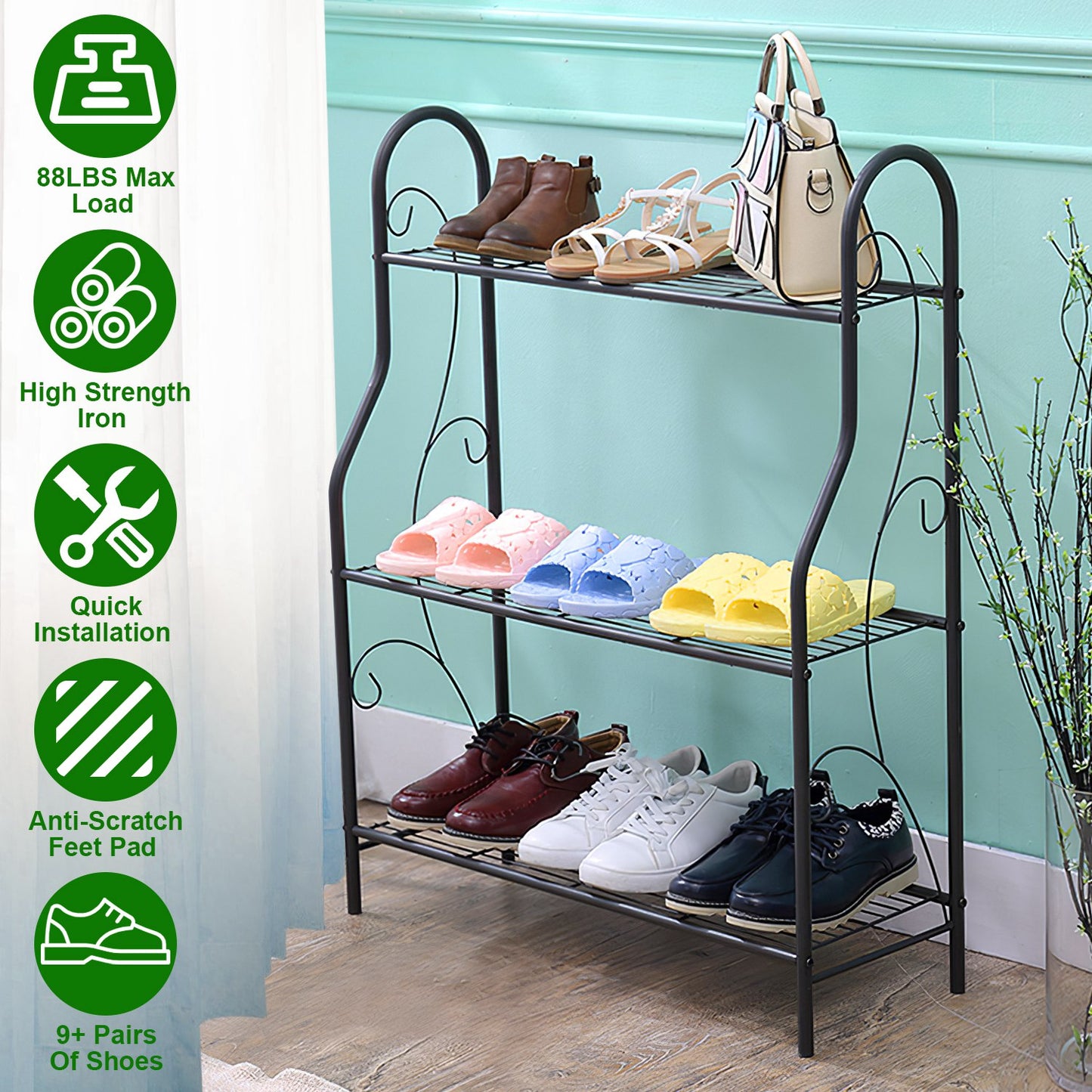 3 Tier Plant Stand Rack with 88 LBS Capacity