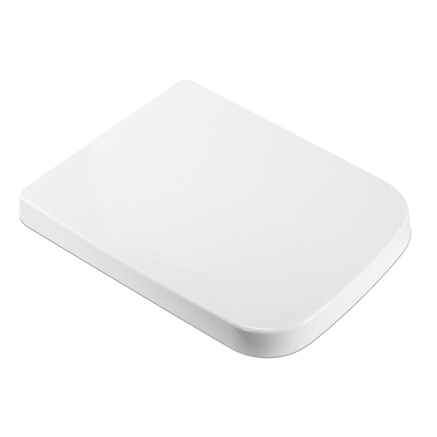 Square Toilet Seat with Quiet-Close and Quick-Release