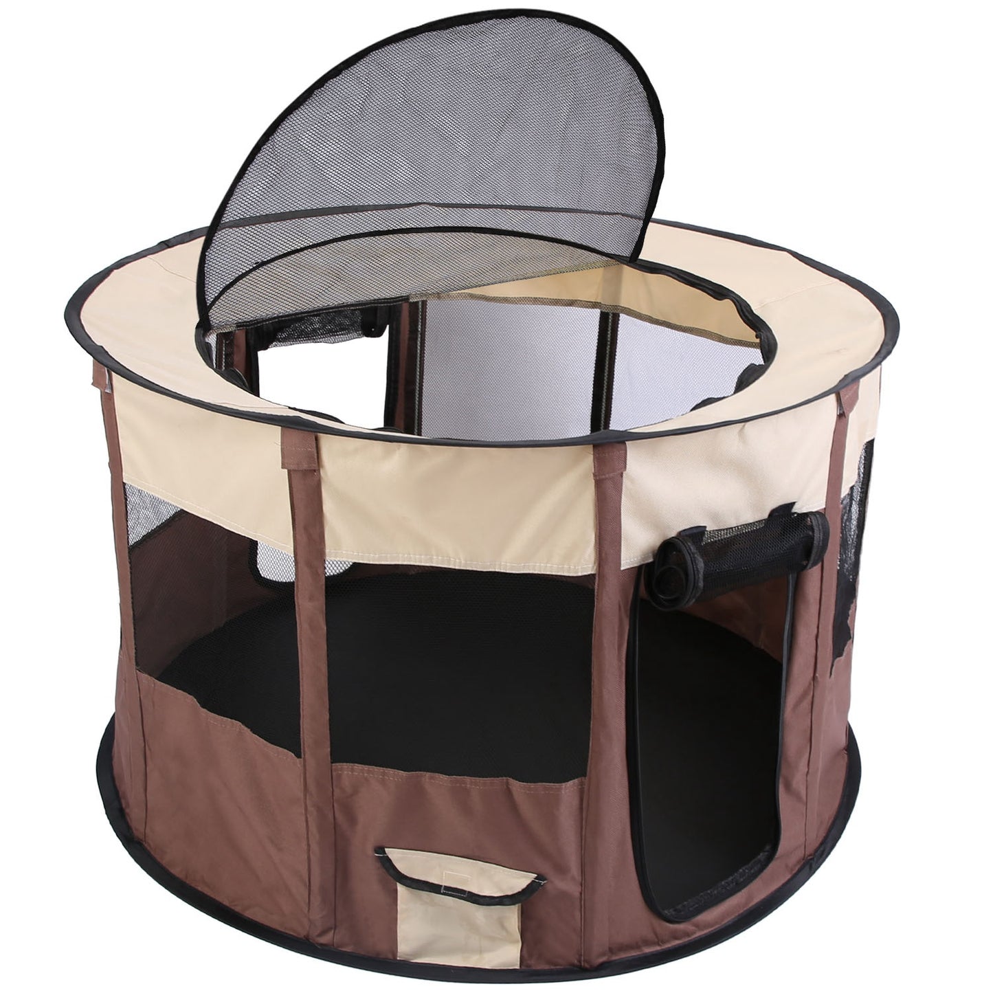 Foldable Dog Playpen with Carry Bag - Waterproof Pet Tent
