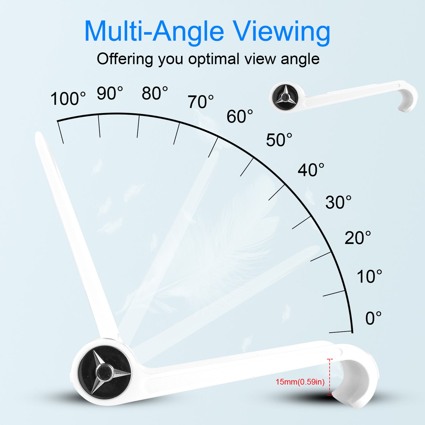 Adjustable Phone Stand for Desk – Multi-Angle Tablet Holder