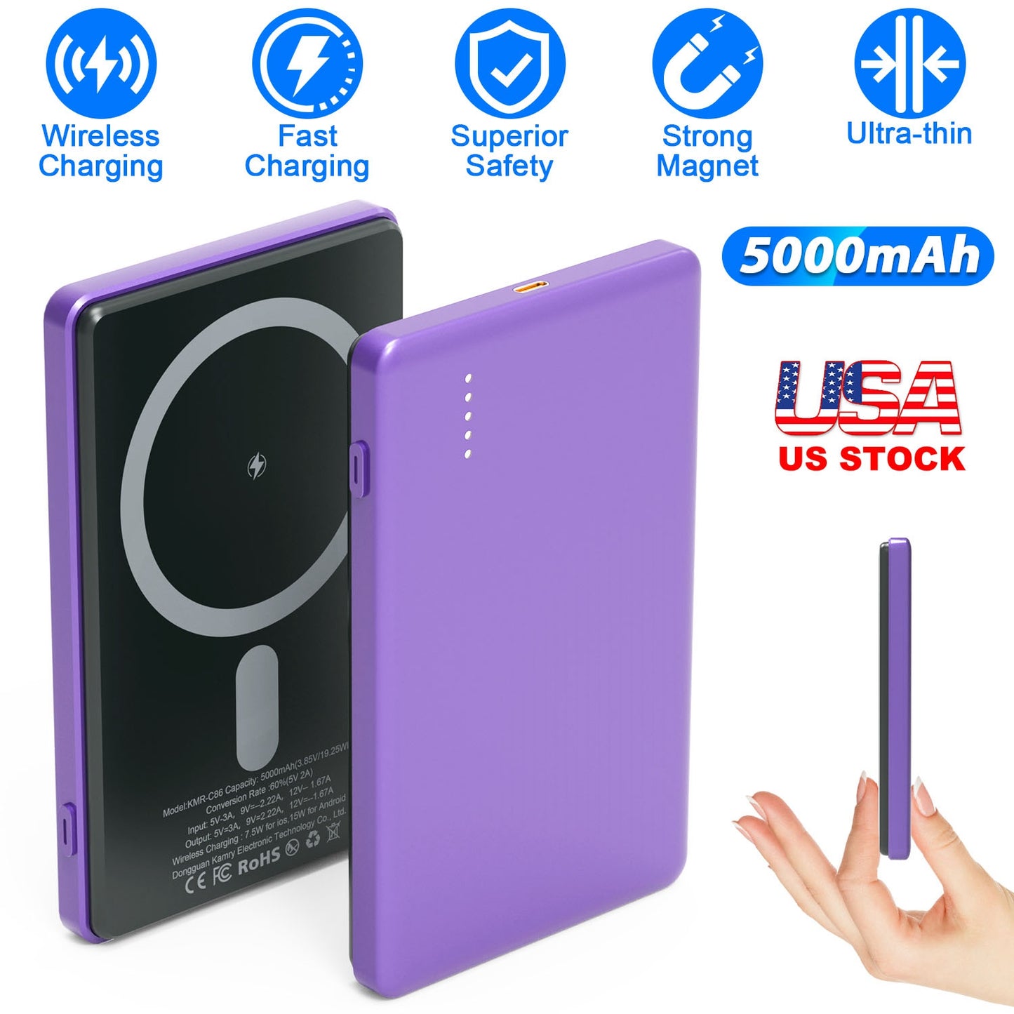 MagSafe Wireless Power Bank 5000mAh with PD20W Fast Charging