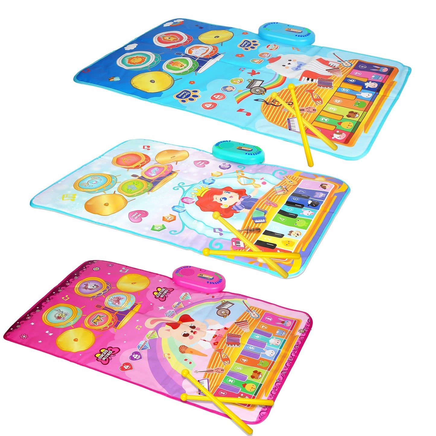 Baby Musical Mat with Piano & Drum Sounds – 55 Music Modes