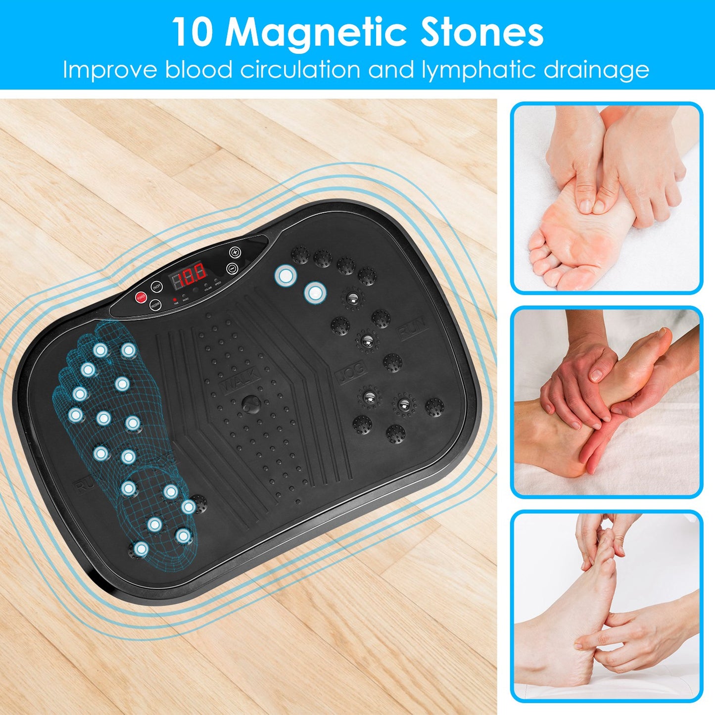 Vibration Plate Exercise Machine with 120 Speed Levels