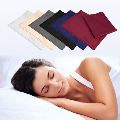 Satin Pillowcases King Size Set of 2 - White