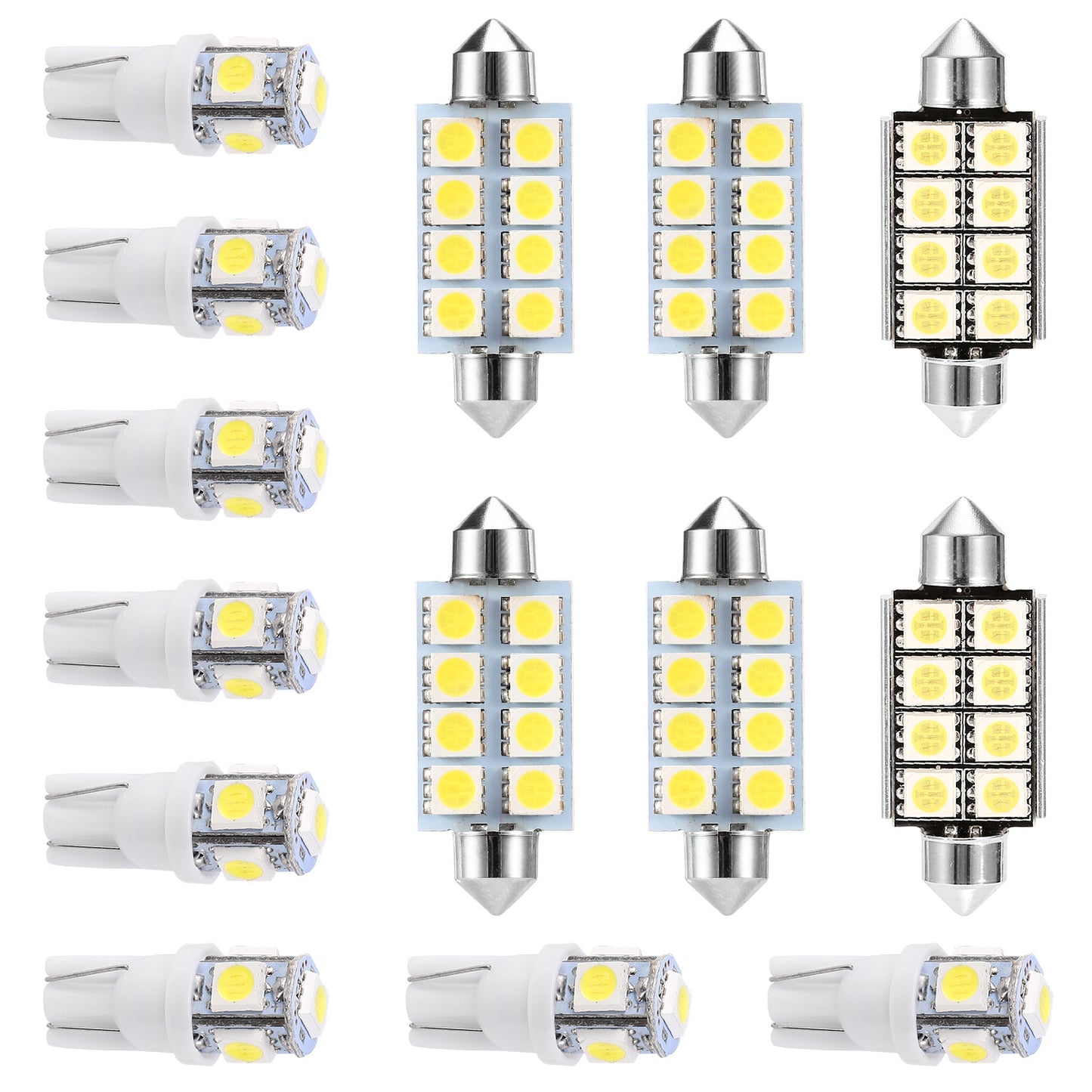 LED Interior Light Kit 14-Piece for Car Dome Map License Plate