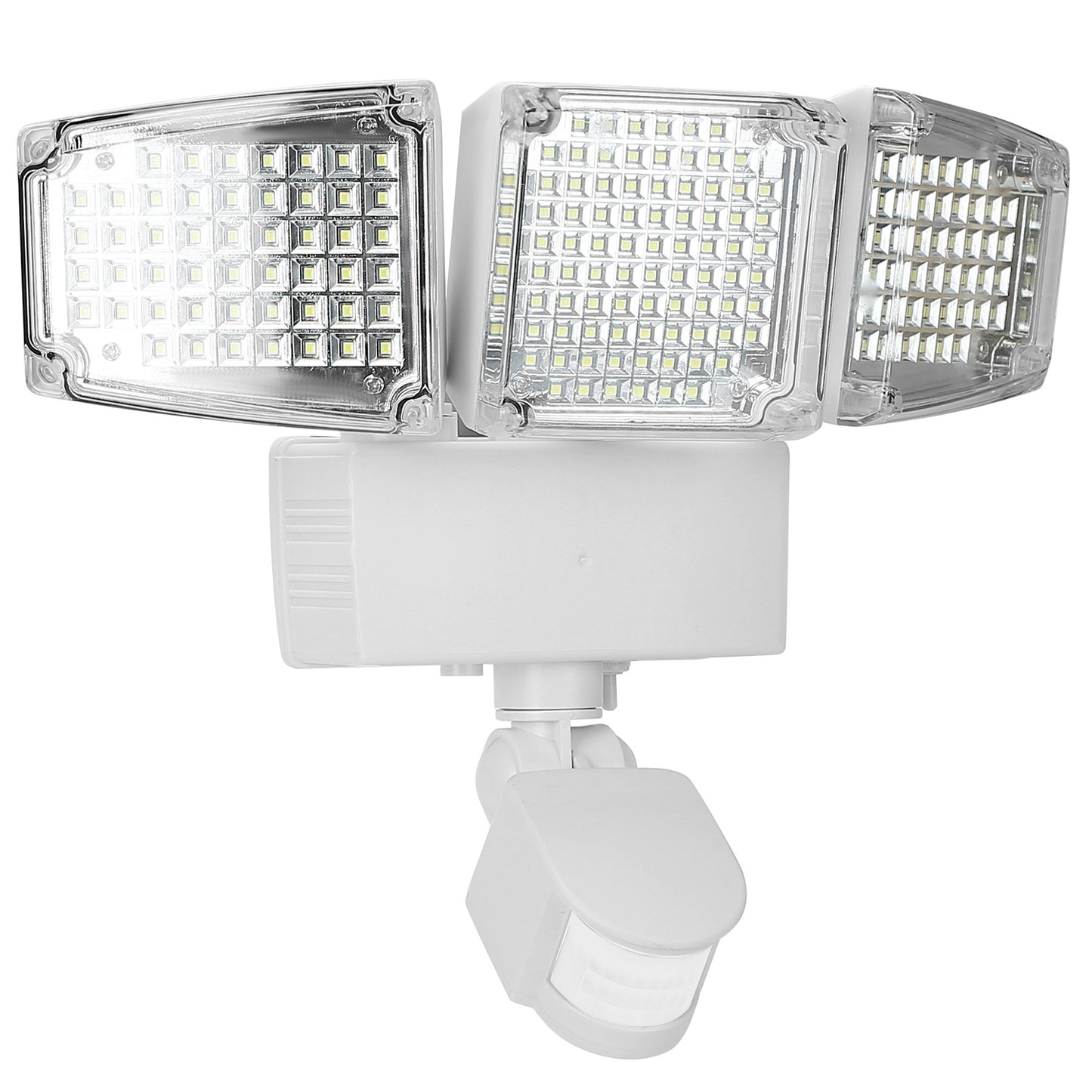 Solar Motion Sensor Light 188 LEDs 1600lm with 3 Rotatable Heads