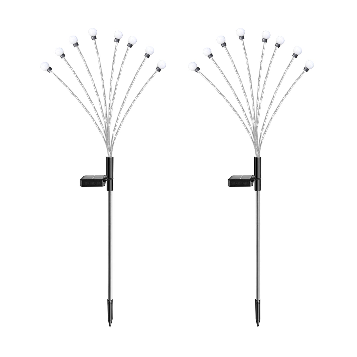 Solar Firefly Lights Swaying Garden Pathway Stakes (2-Pack)