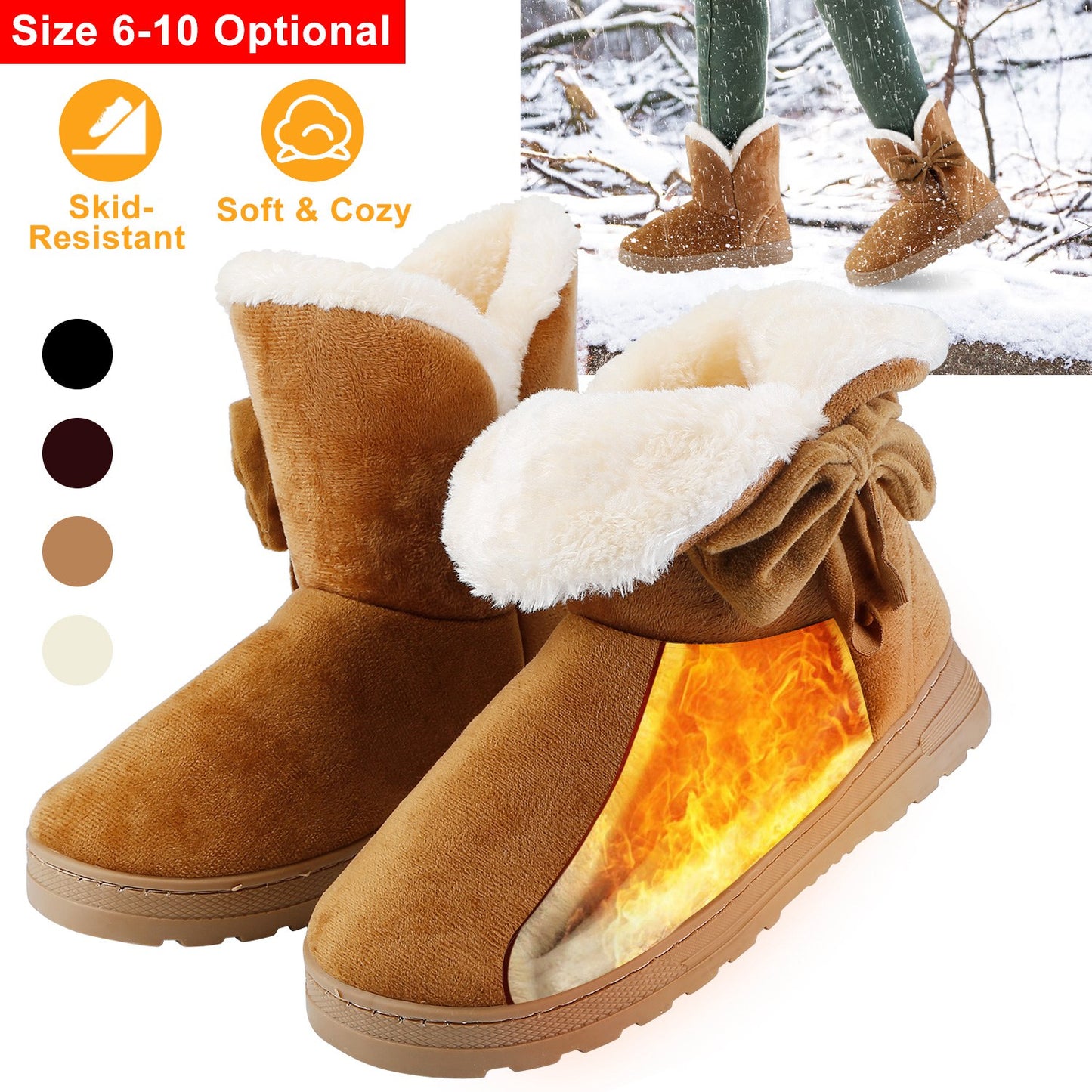 Women Ladies Snow Boots