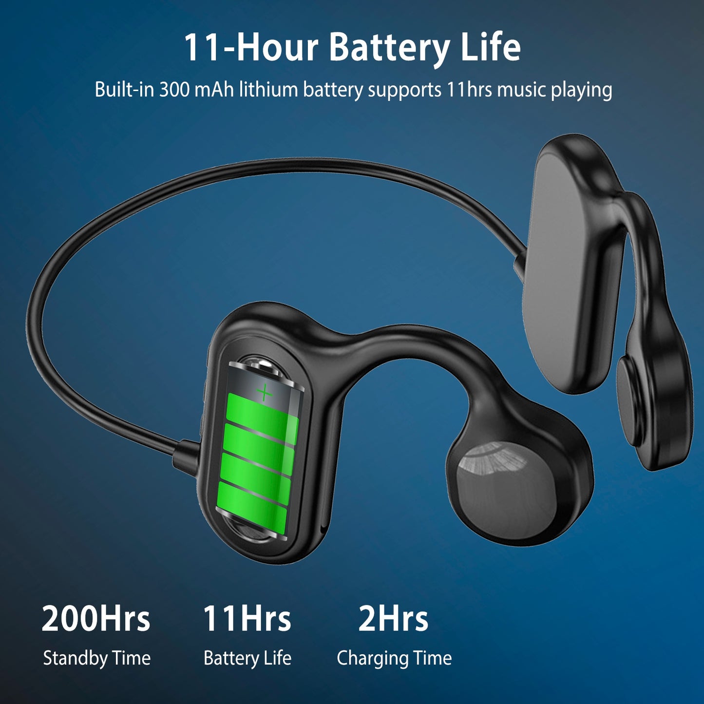 Bone Conduction Headphones Wireless Open Ear Sports Headset