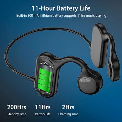 Bone Conduction Headphones Wireless Open Ear Sports Headset