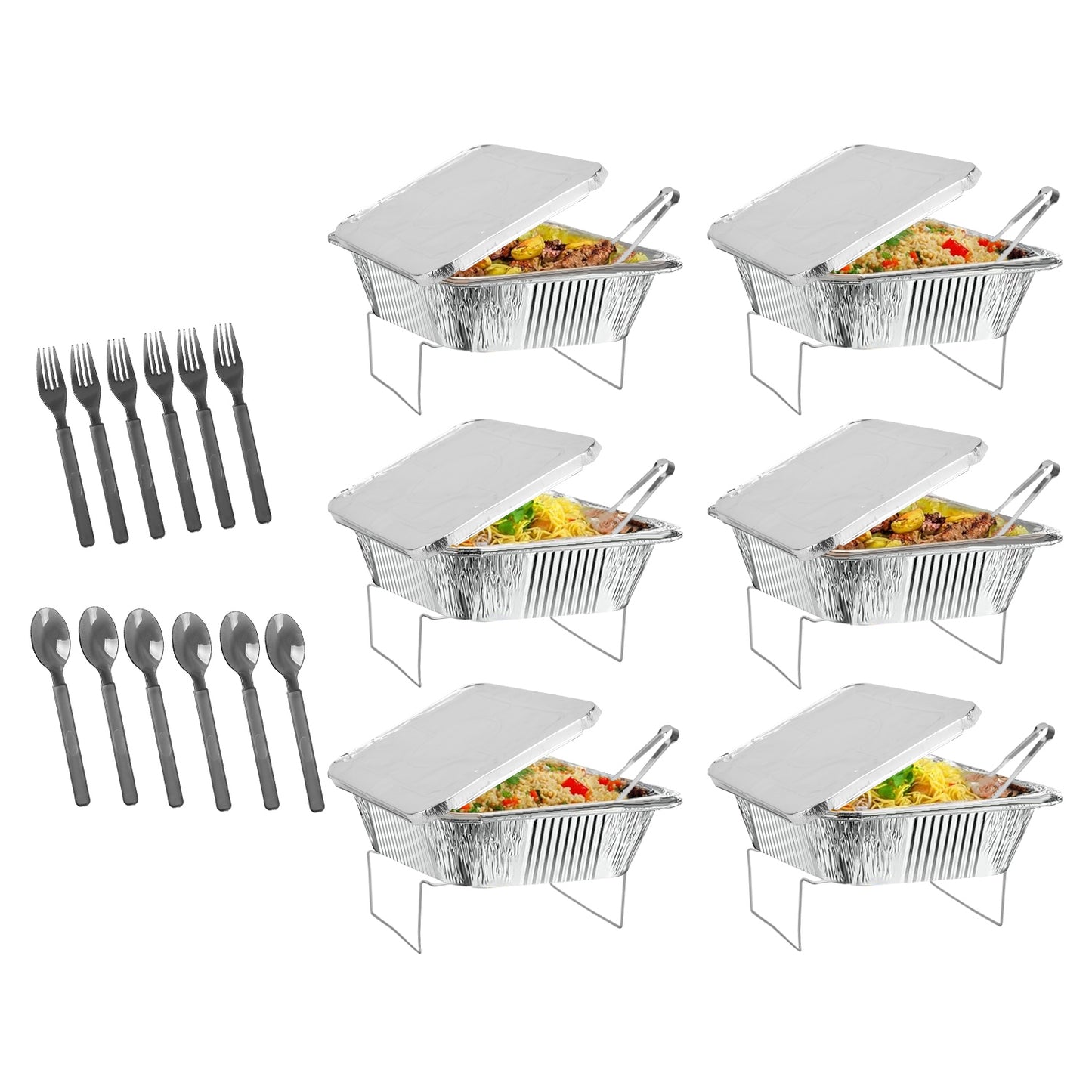Disposable Chafing Dish Buffet Set - 36 Piece Party Server