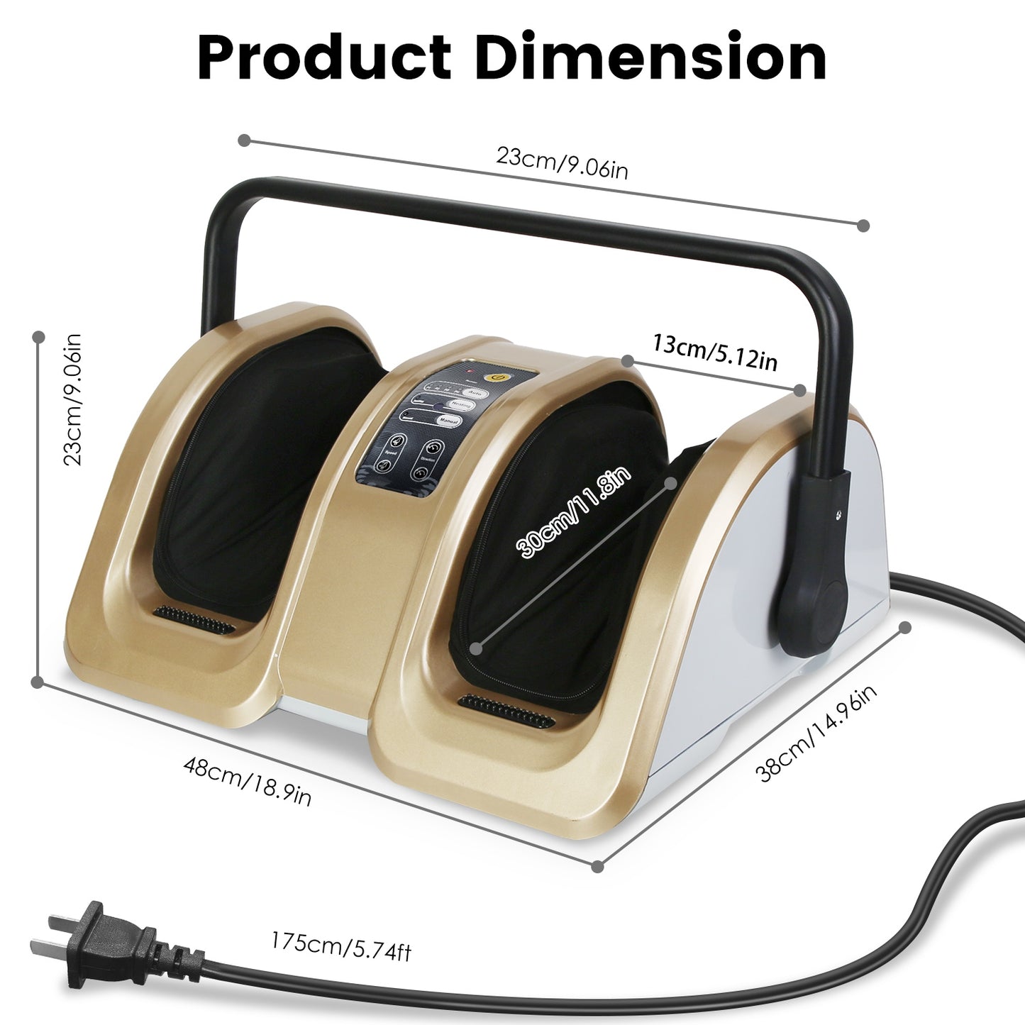 Shiatsu Foot Massager with Heating and Auto Modes