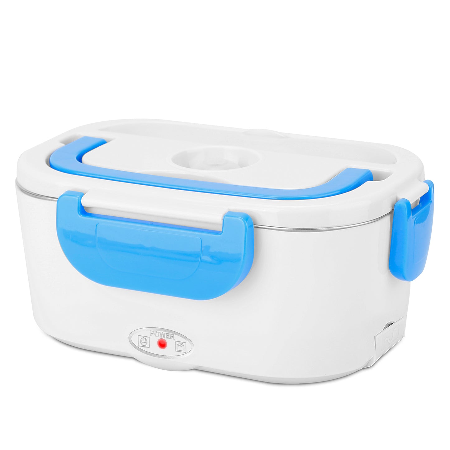 Electric Heated Lunch Box with Dual Compartments & Car Adapter