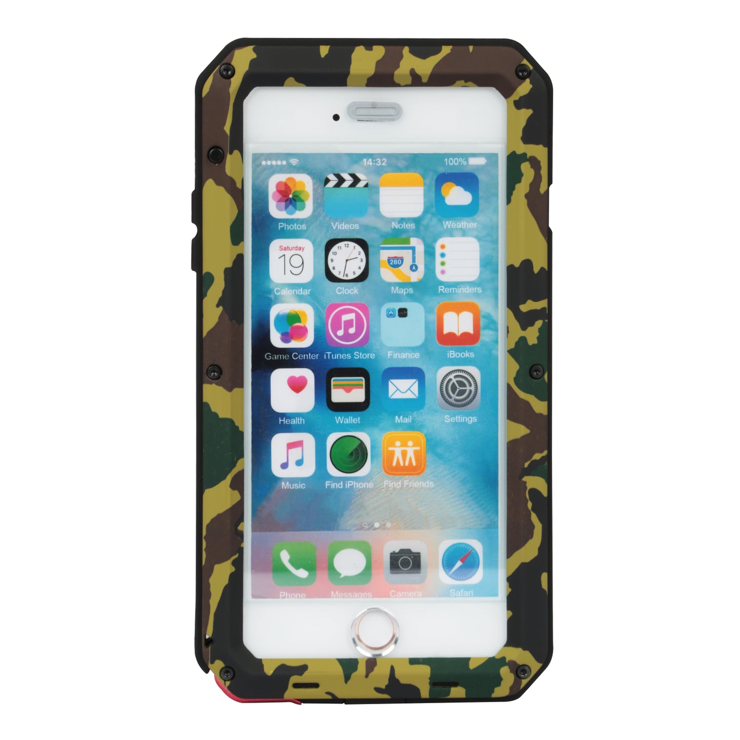 iPhone 6 Plus Rugged Full Cover Case with Screen Protector