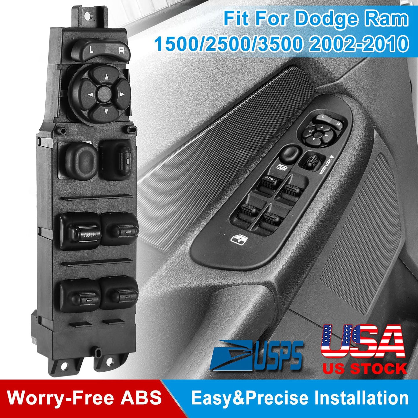 Master Power Window Switch for 2002-2010 Dodge Ram 1500/2500/3500