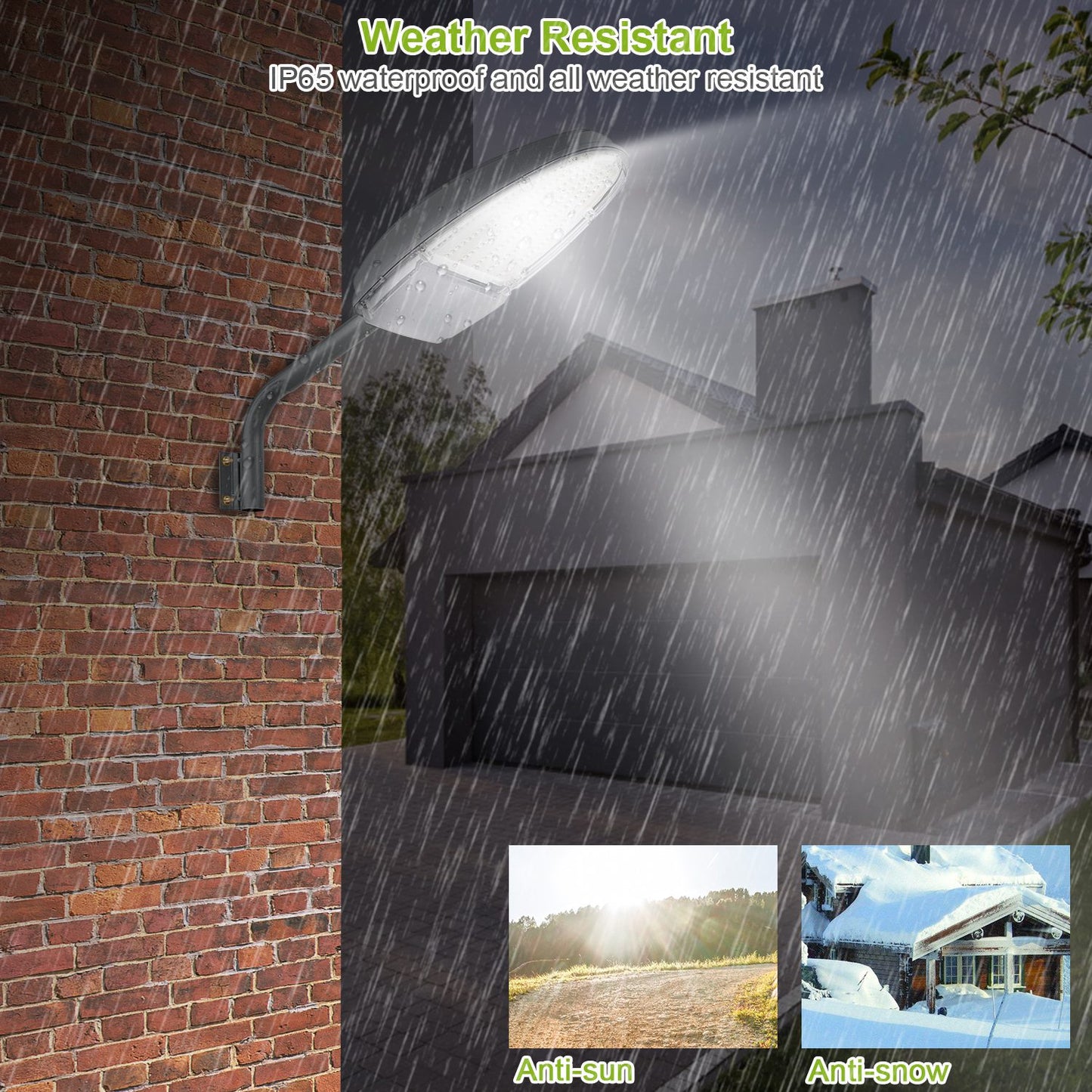 LED Wall Pack Light 144LEDs Dusk to Dawn Photocell Sensor