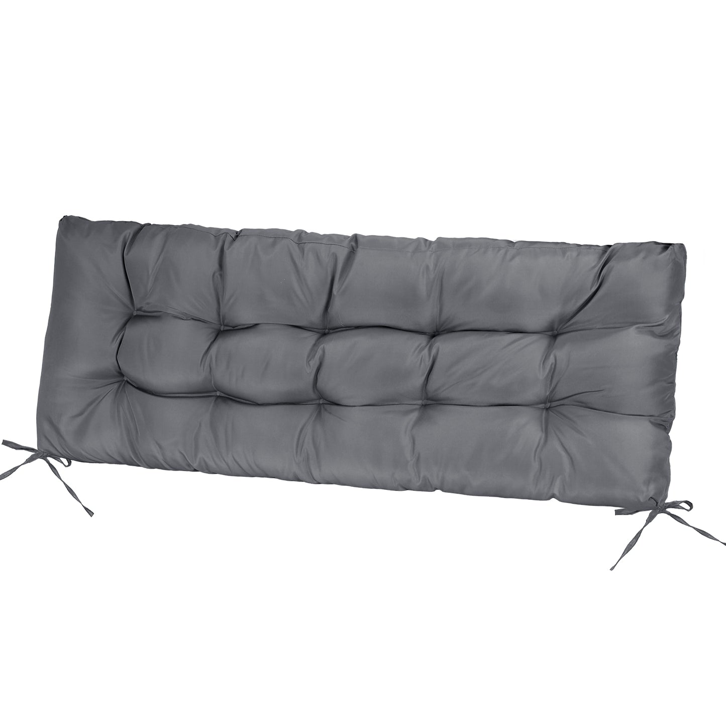 Bench Seat Cushion 51x20in Waterproof with Ties for Outdoor