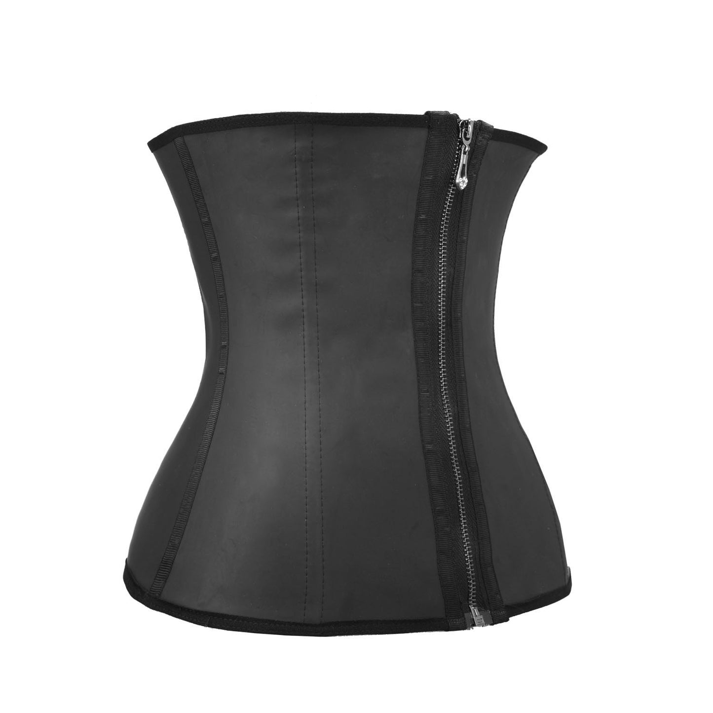 Latex Waist Trainer Corset with Zipper and Hook Closure