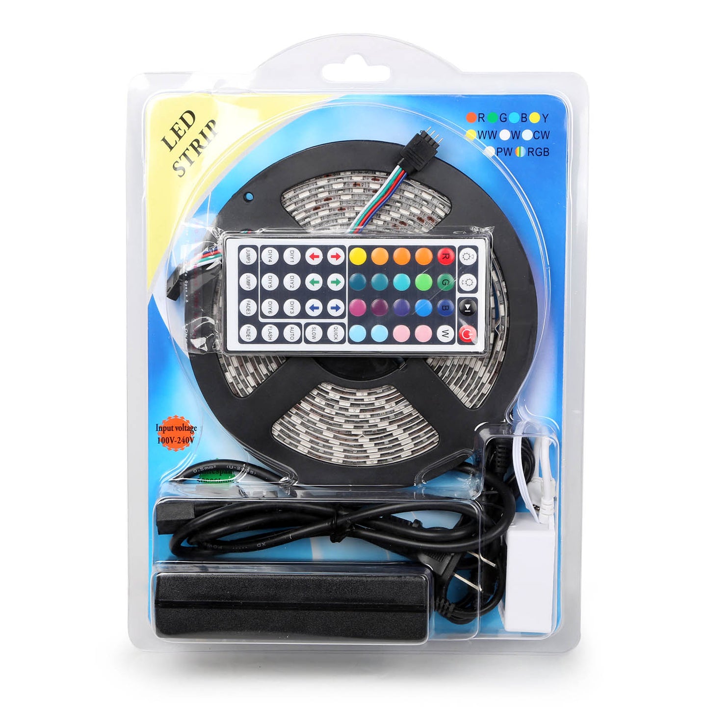 RGB LED Strip Light 16.4ft with Remote Control