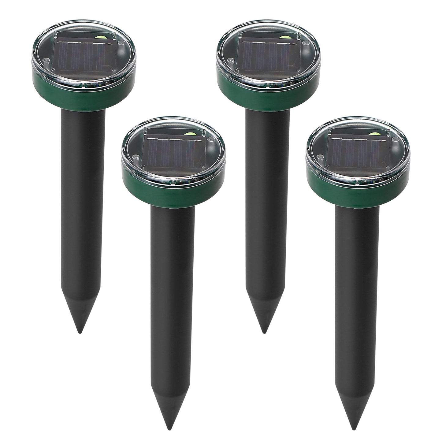 Solar Mole Repeller Stakes - 4 Pack Sonic Gopher Deterrent