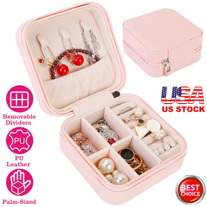Mini Jewelry Storage Box with Travel Case Organizer