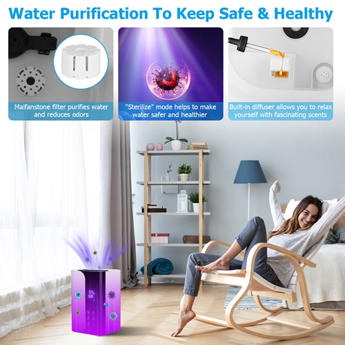 5L Mist Humidifier With Essential Oils Diffuser