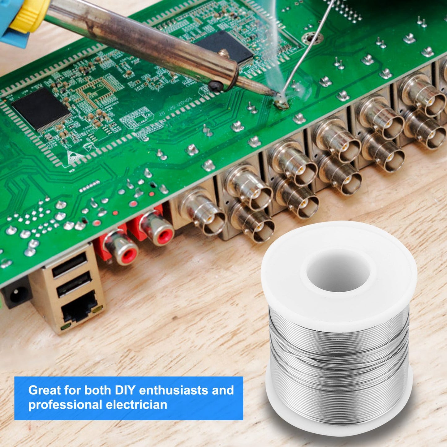 Soldering Wire 60/40 Tin Lead Rosin Core 0.8mm 1lb Spool