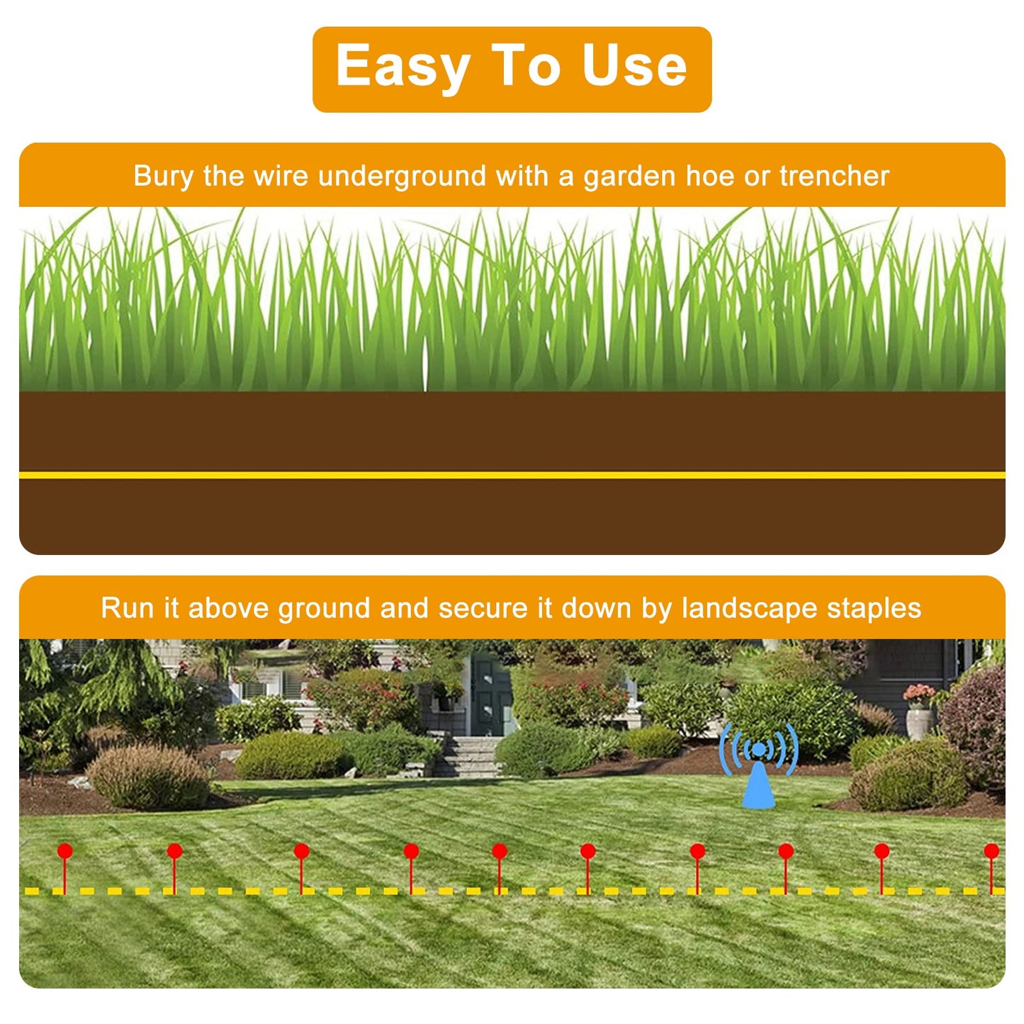 Dog Fence Boundary Wire 656ft Copper for Underground Systems