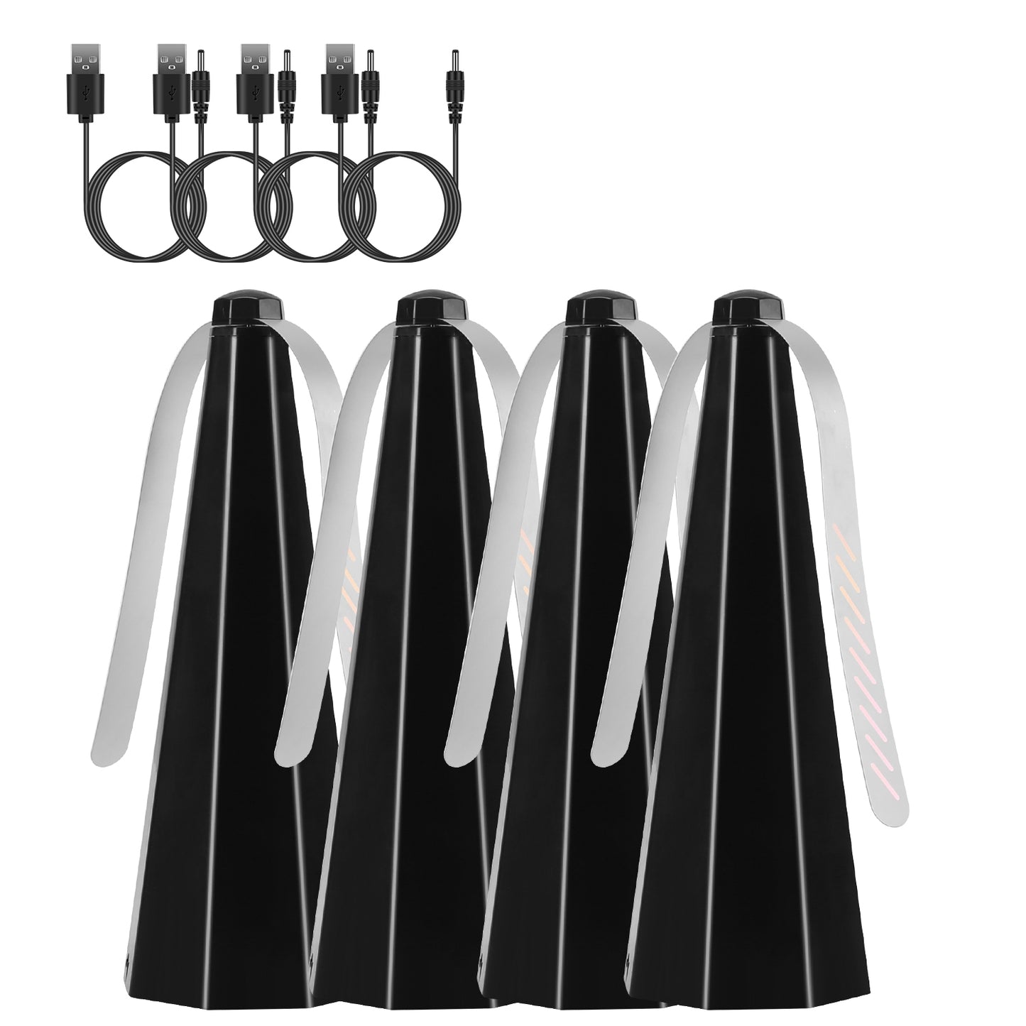 Fly Repellent Table Fan 4-Pack with Holographic Blades