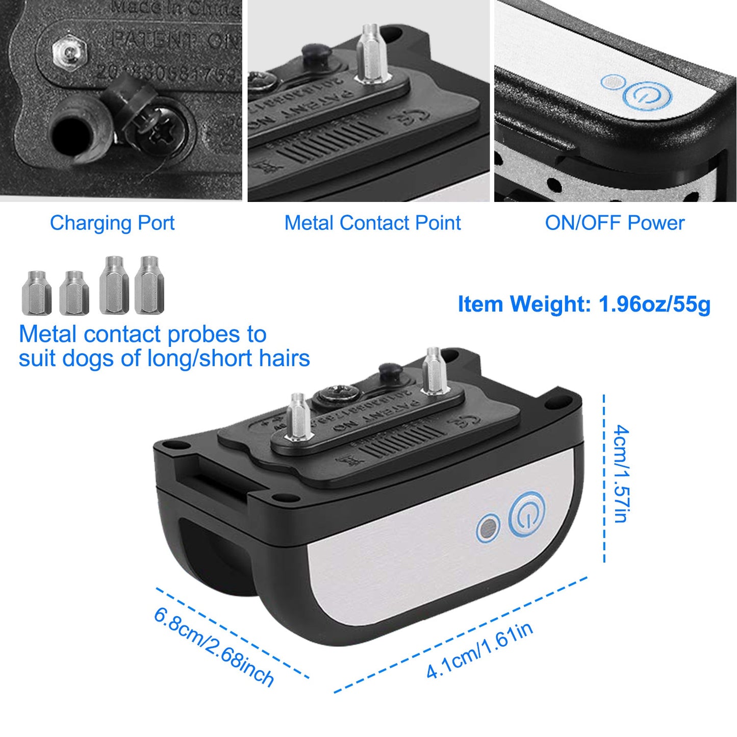 Dog Training Collar Receiver - Waterproof Rechargeable